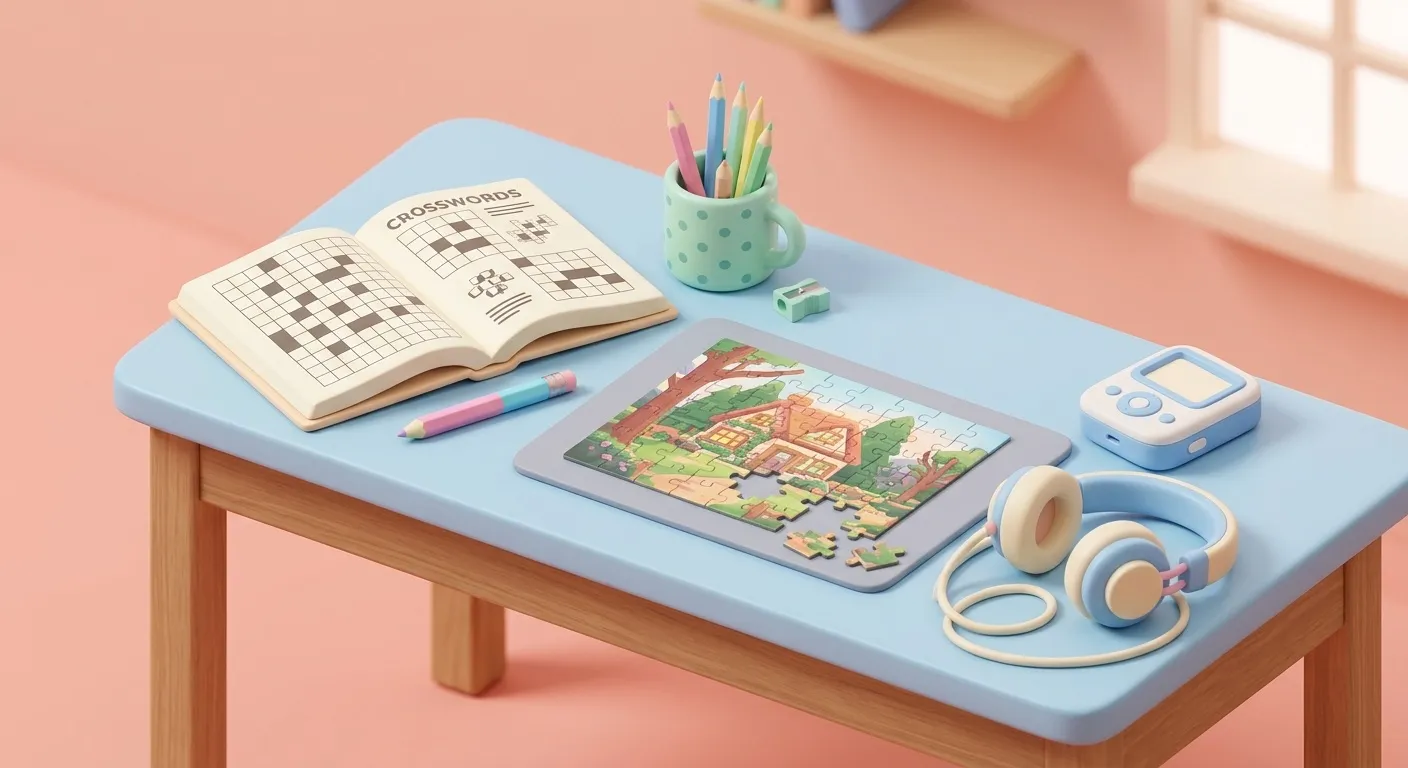 Cognitive activities care package for seniors