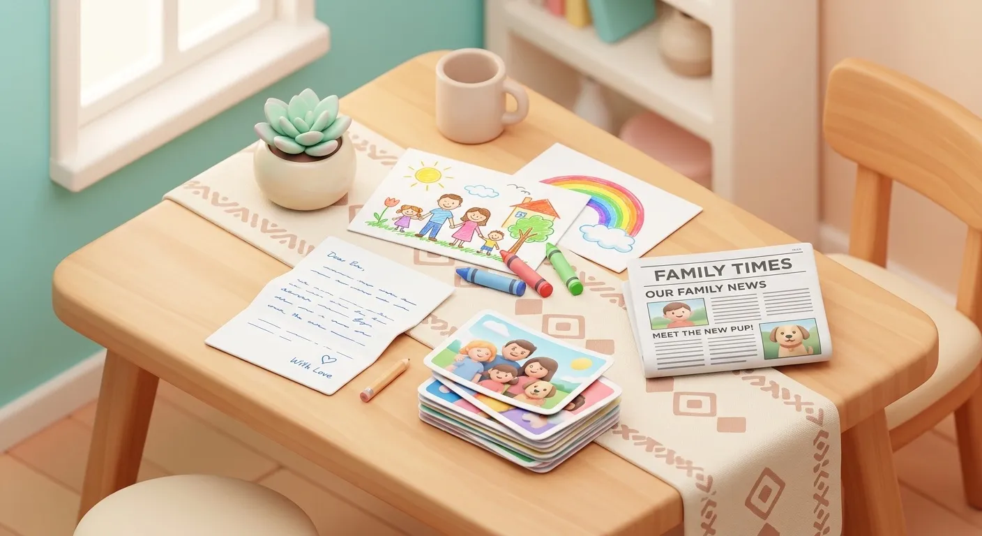 Family photos care package for grandparents