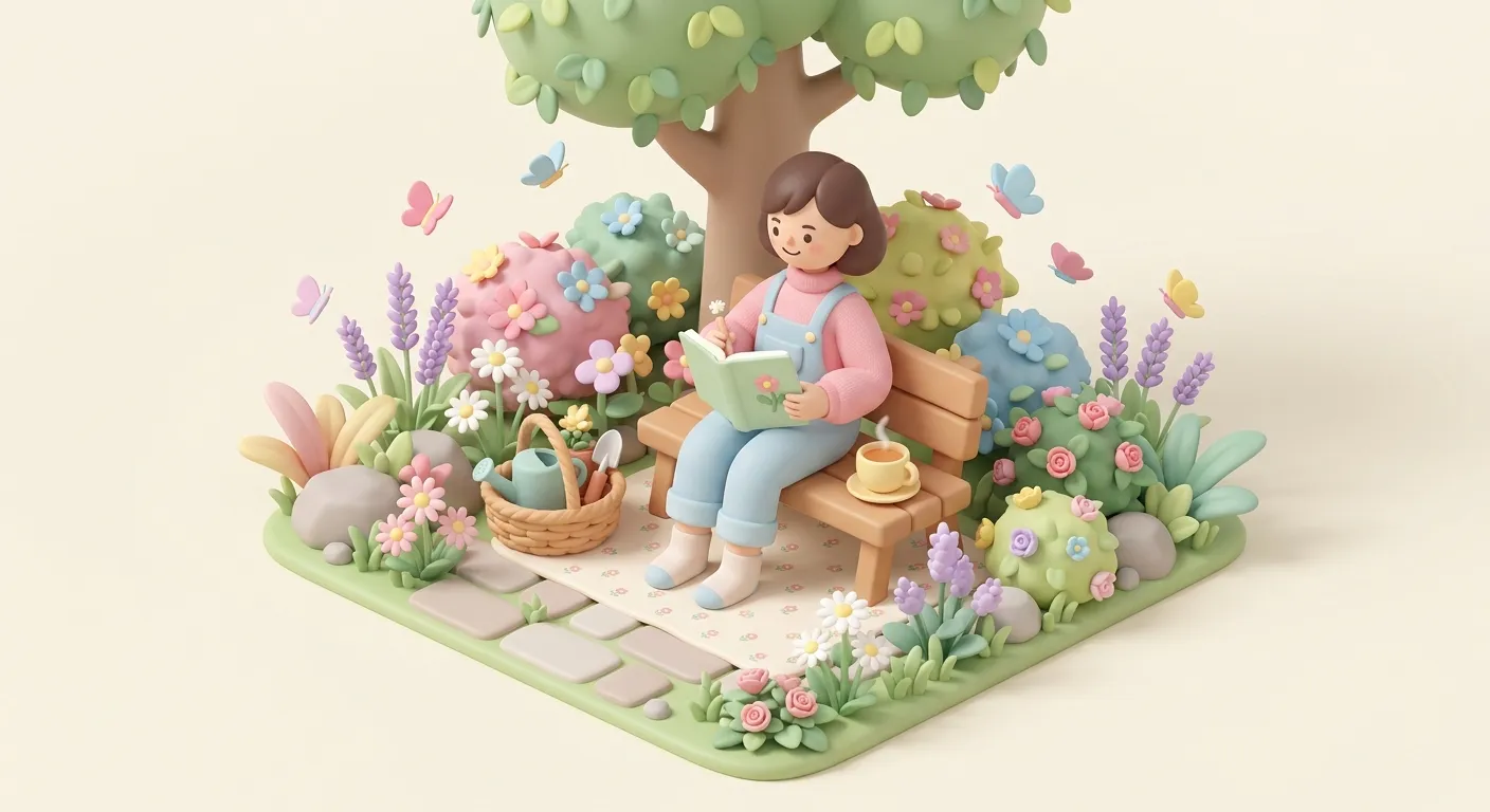 Person meditating peacefully in a cozy room with soft lighting and plants