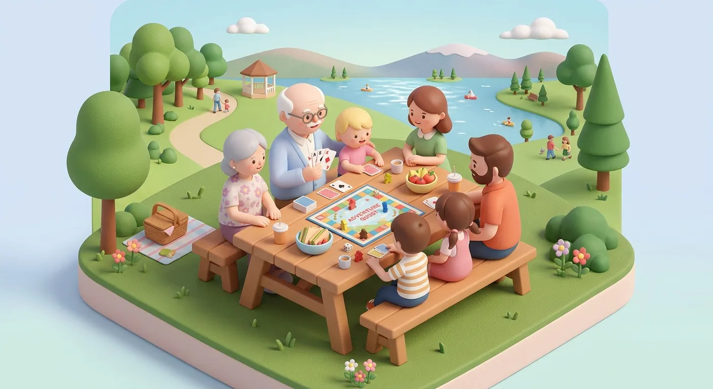 Multigenerational family activities on vacation