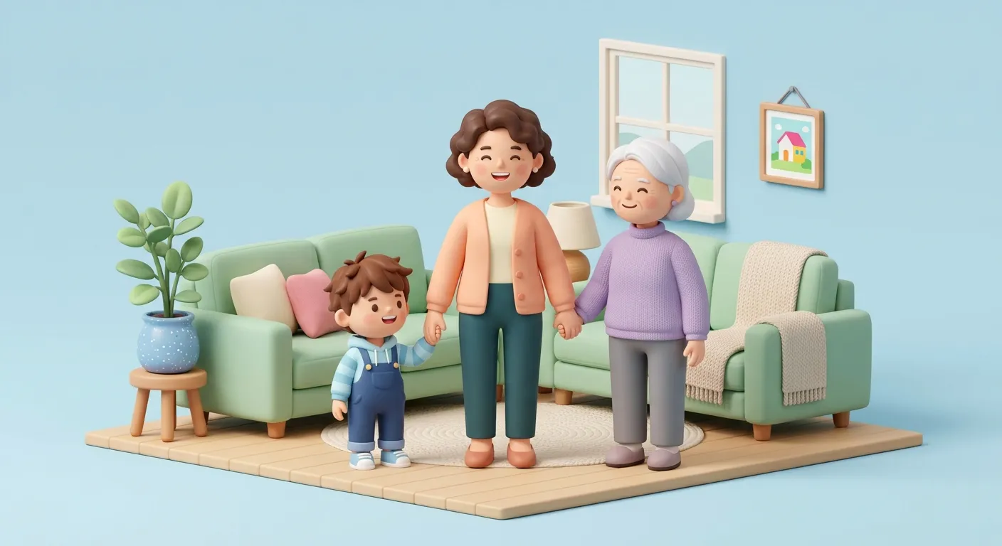 Cozy family calendar