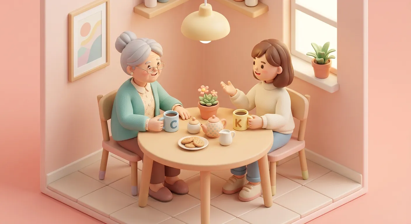 Adult child talking to aging parent about driving safety